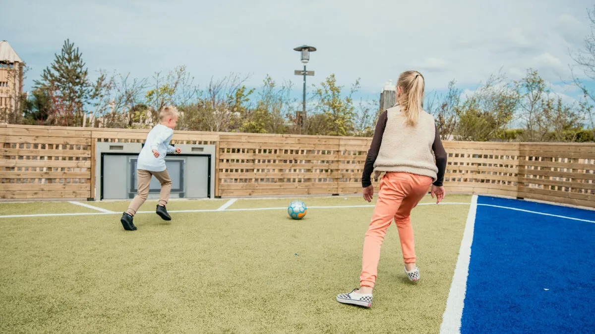 Voetbal met je vrienden