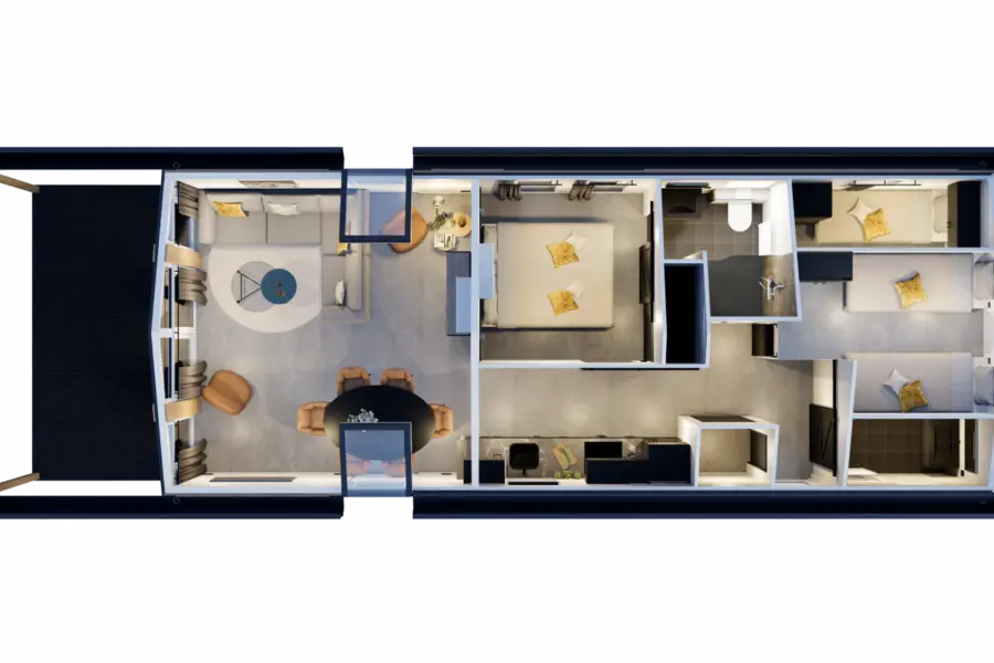 Chalet indeling De Zeeuwse Kust