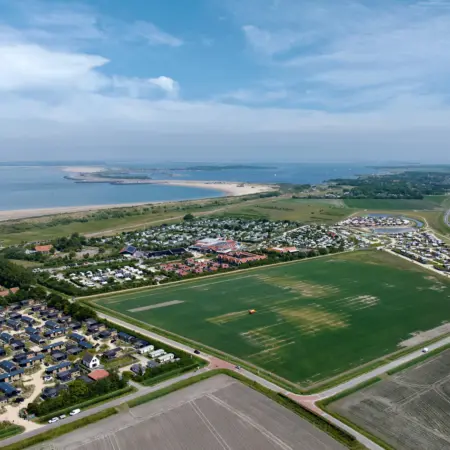 Drone foto park bovenaanzicht