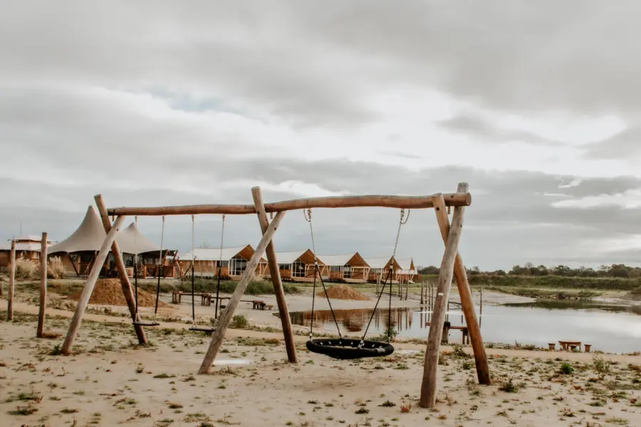 Speeltuin op het strand