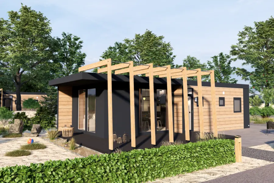 Moderne nieuwe chalets