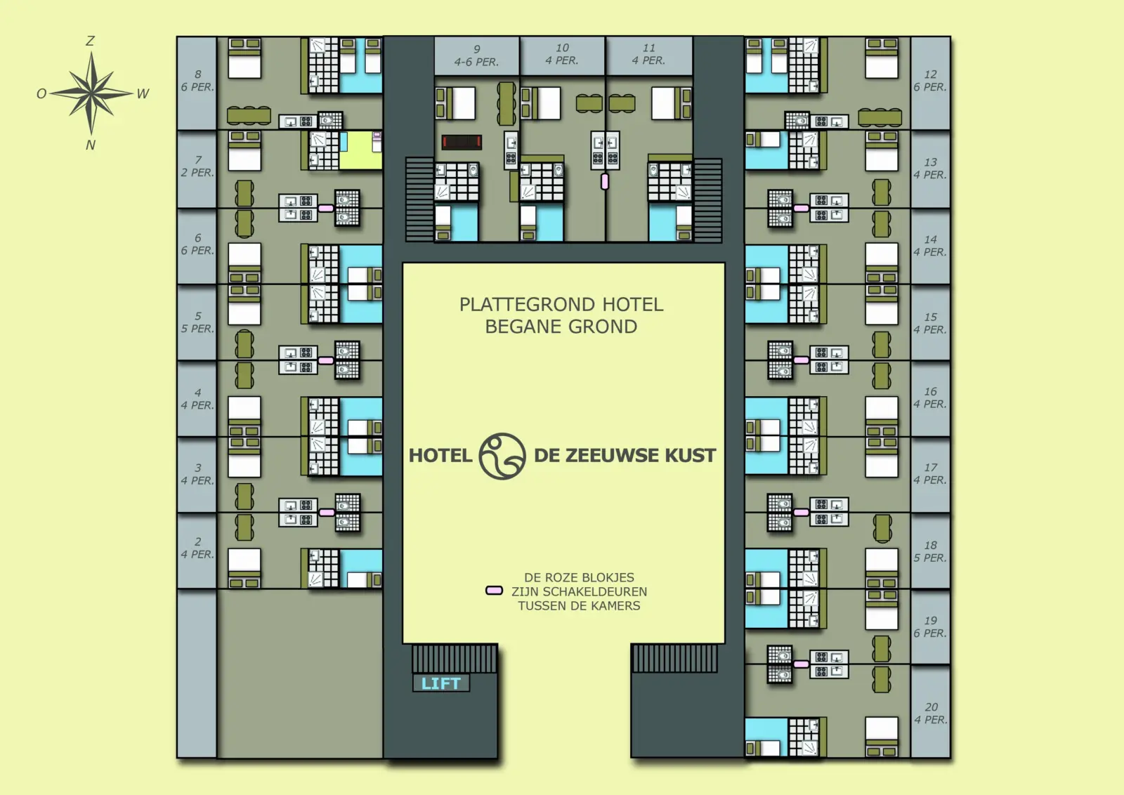 Plattegrond Hotel
