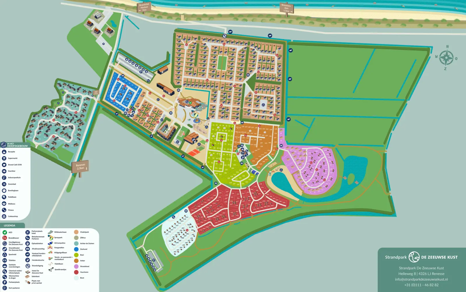 Park Lageplan Zeeuwse kust 2025