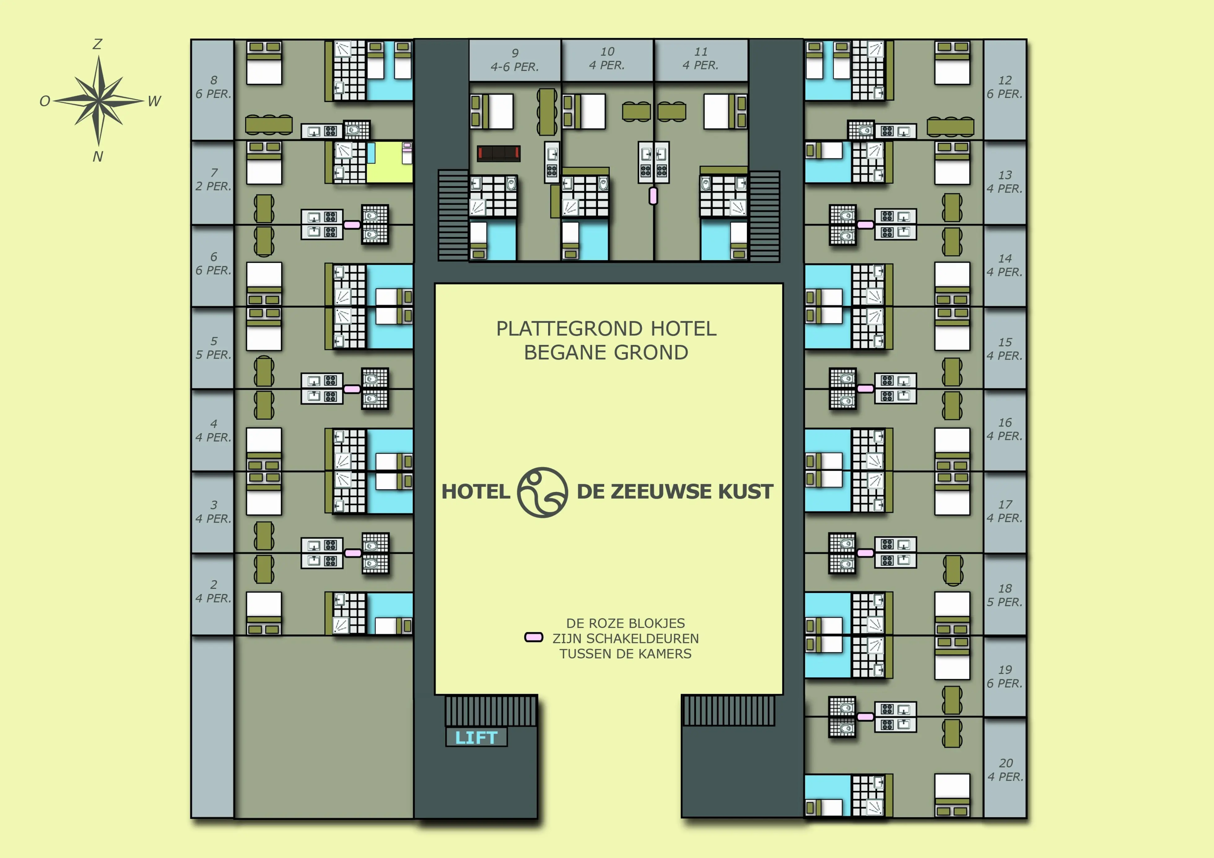 Plattegrond Hotel