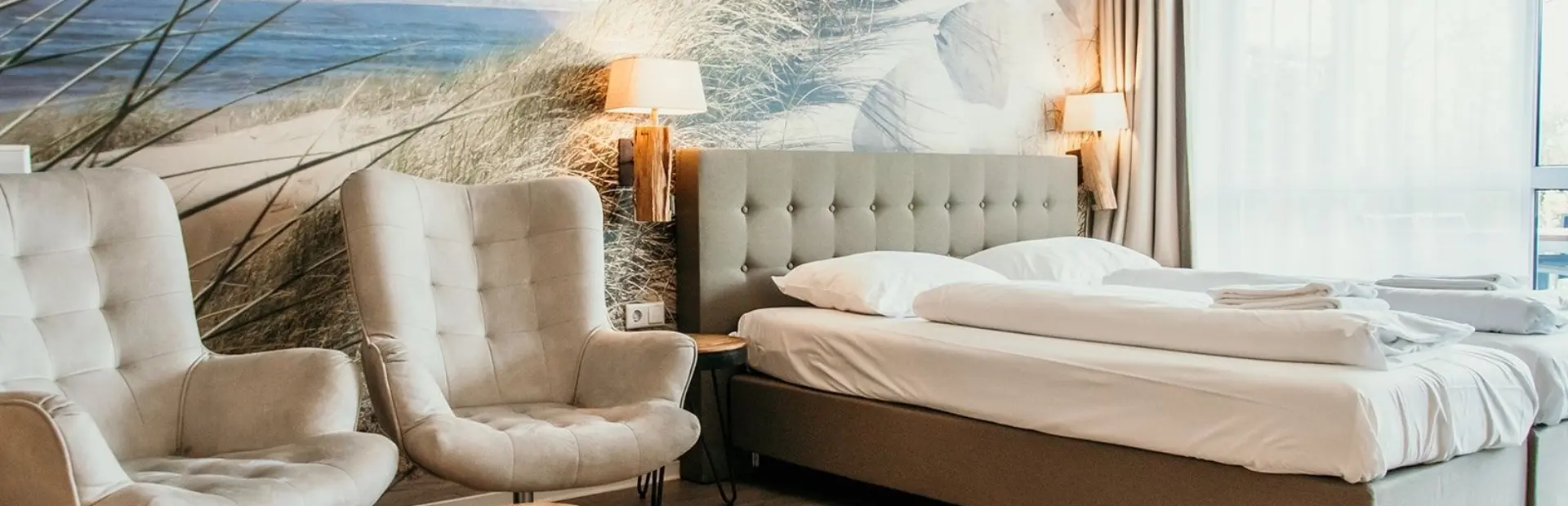 Hotelkamer aan de kust zeeland