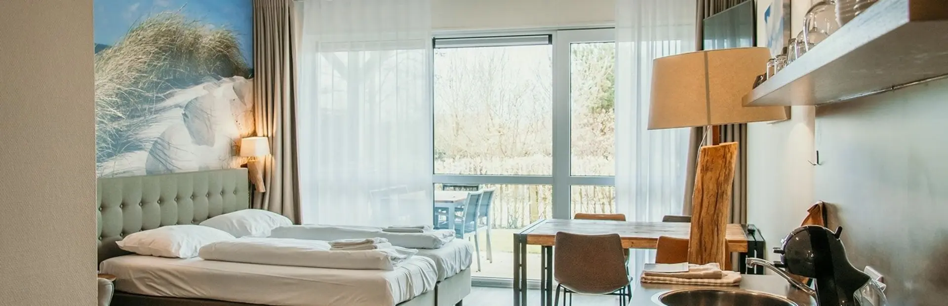 Hotelkamer aan het strand