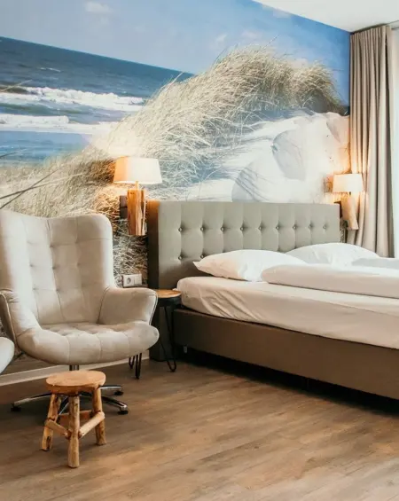 Hotelkamer aan de kust zeeland