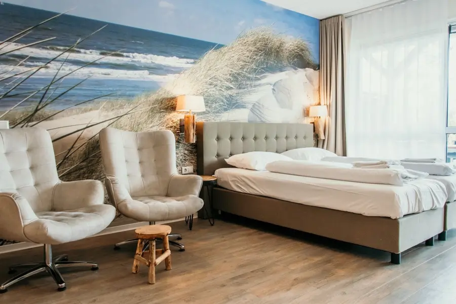 Hotelkamer aan de kust zeeland