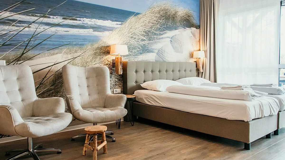 Hotelkamer aan de kust zeeland
